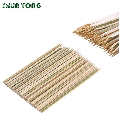 Apakah tusuk sate bambu pipih pecah?